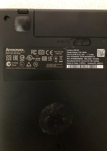 LENOVO G50-30 laptop 4gb Rem 500gb hardisk sorunu yok batarya za - Görsel 9