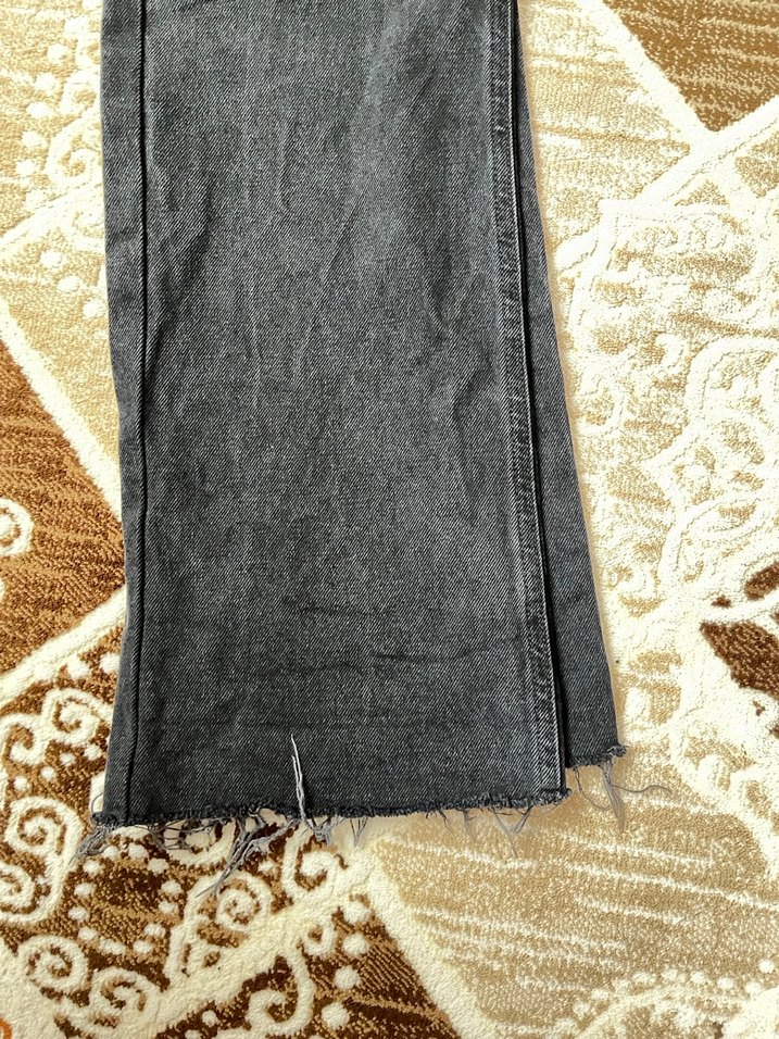 Siyah Kadın Uzun Paça Kot Pantolon - Görsel 3