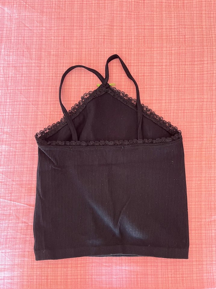 Siyah askılı crop - Görsel 2