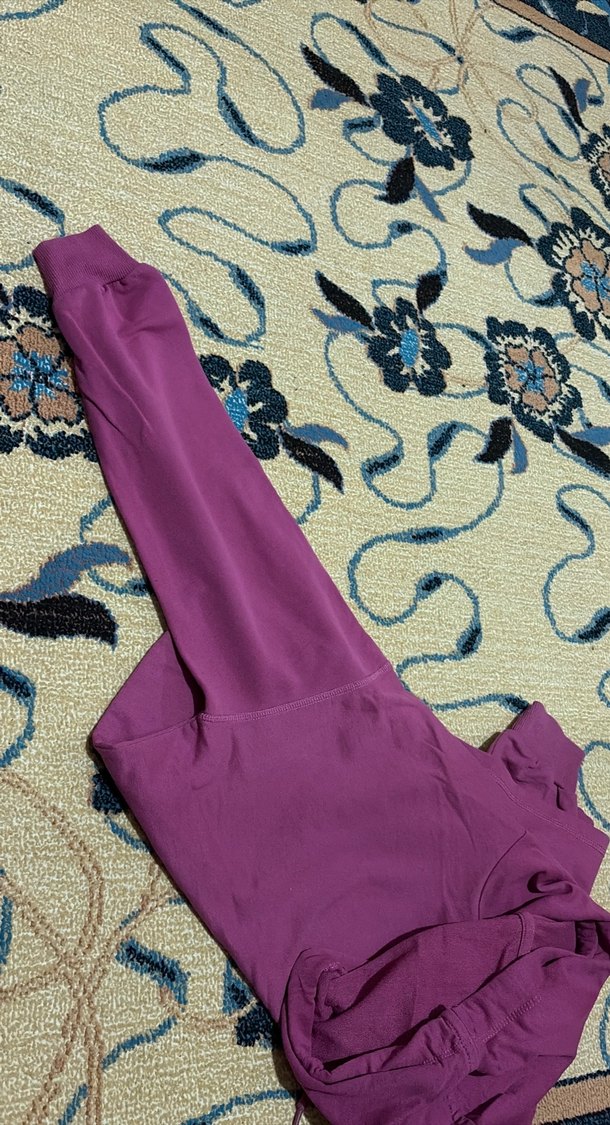 Mor Kapüşonlu Kadın Sweatshirt - Görsel 2