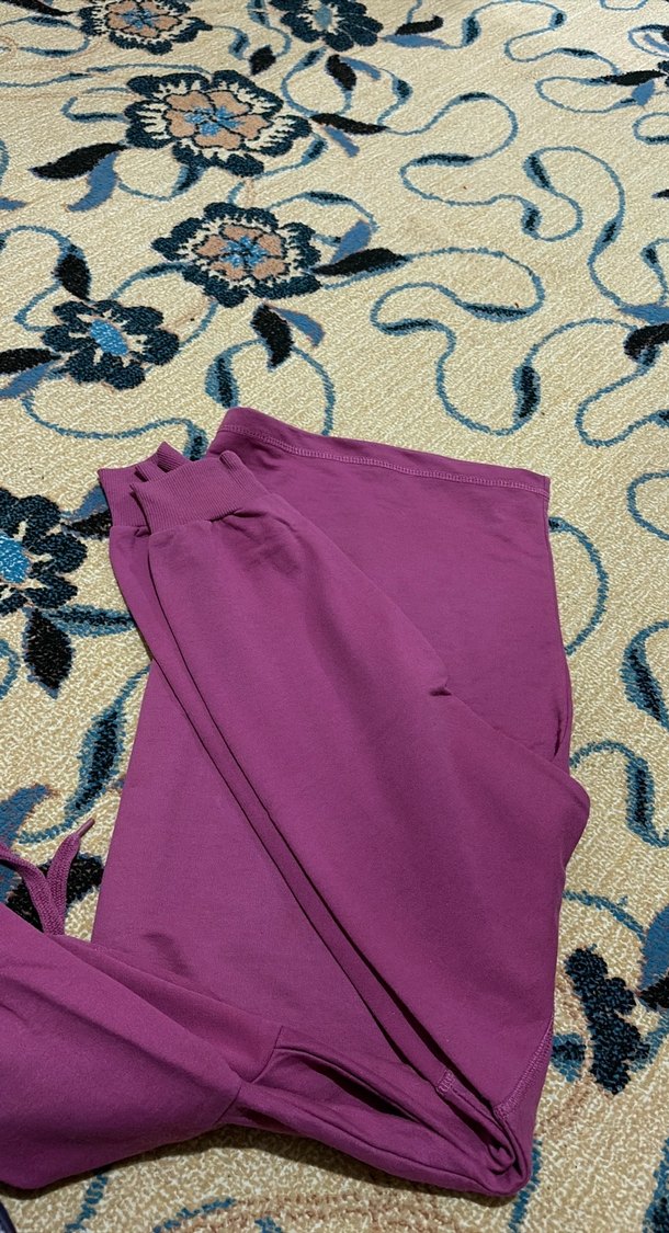 Mor Kapüşonlu Kadın Sweatshirt - Görsel 3