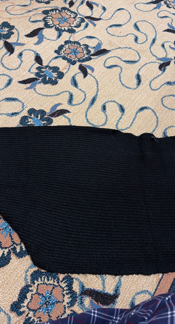 Kadın Siyah Yarasa Kol Triko Kazak - Görsel 2