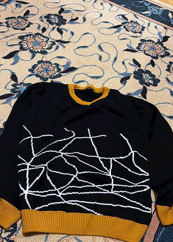 Nakışlı Kadın Triko Kazak - Görsel 3