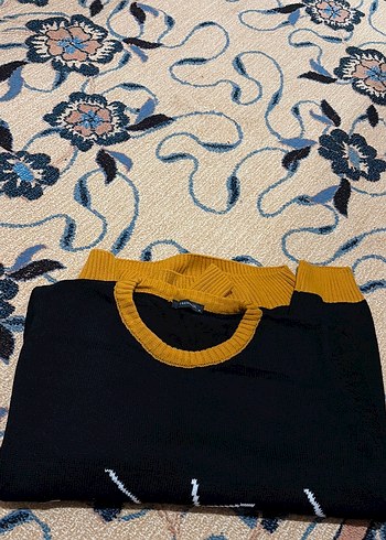 Nakışlı Kadın Triko Kazak - Görsel 2