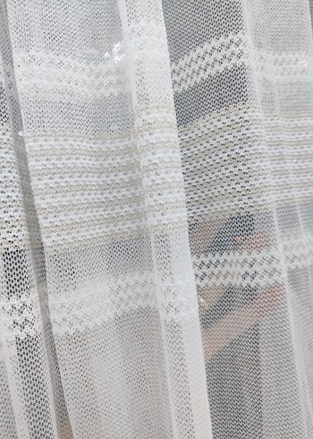 Bohem İşlemeli Beyaz Tül Perde - Görsel 4