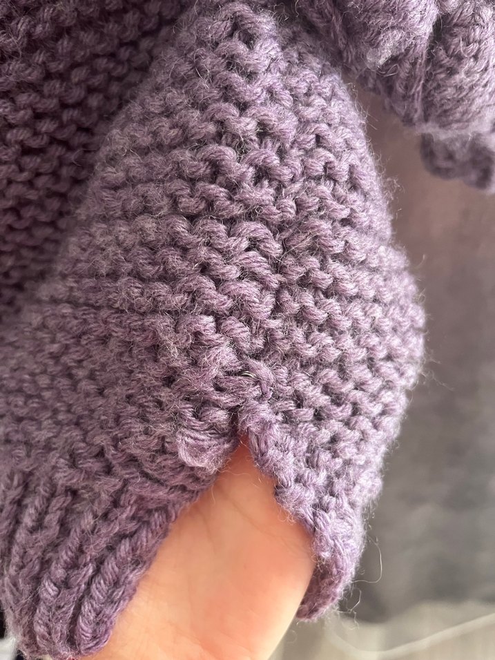 Mor Kadın Örgü Triko Kazak - Görsel 3