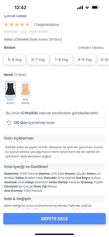 LC Waikiki LCW çiçekli elbise