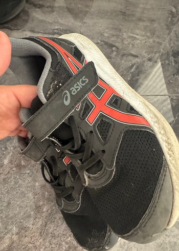 31 Beden kırmızı Renk Asics Gri-Kırmızı Erkek Çocuk Spor Ayakkabı