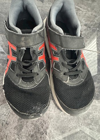 31 Beden Asics Gri-Kırmızı Erkek Çocuk Spor Ayakkabı