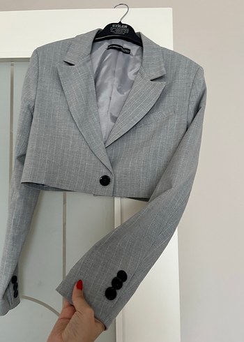 Zara Gri Kadın Blazer Ceket