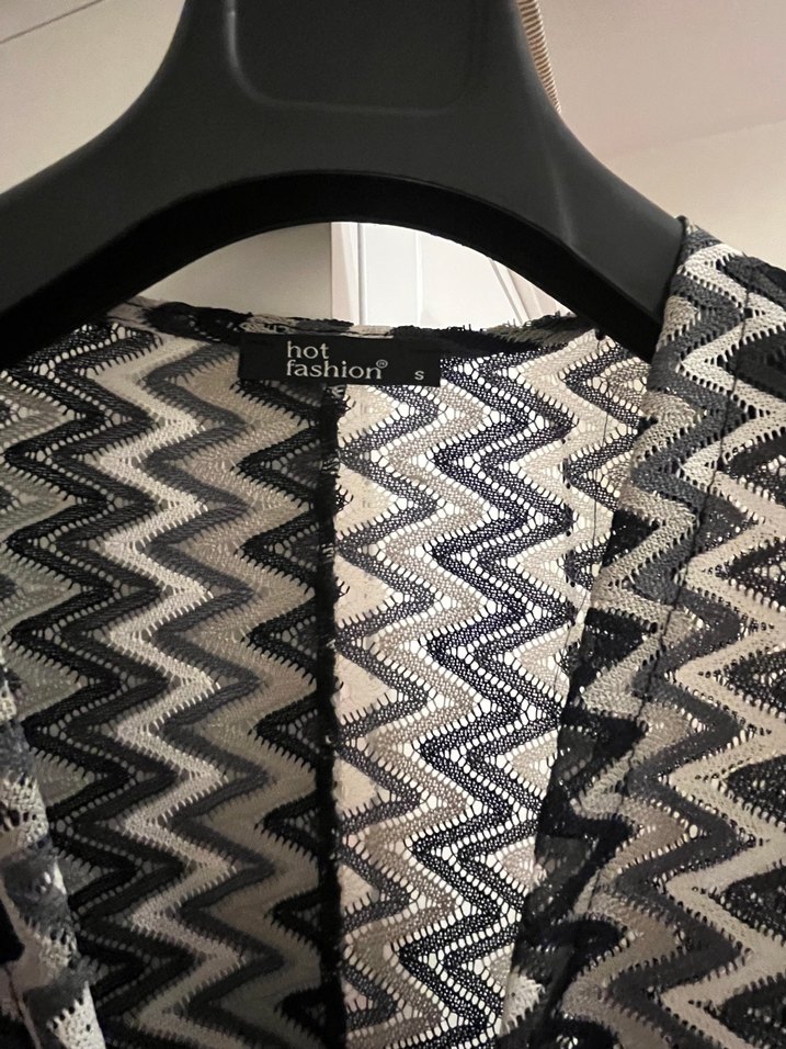 Zikzak desen plaj elbisesi - Görsel 4