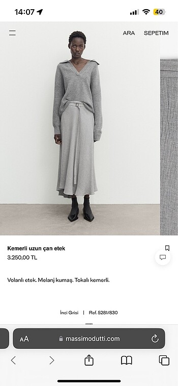 Massimo dutti etek