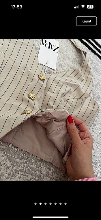 Zara Zara yelek etek takım