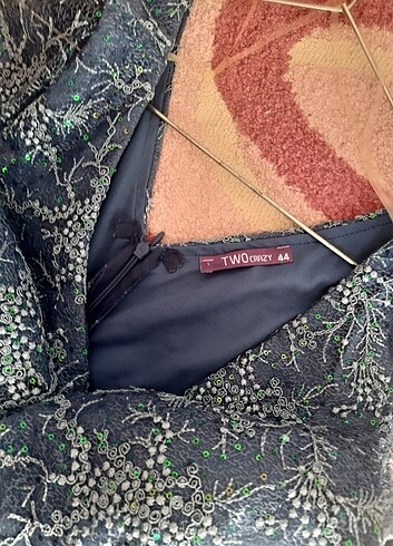 Büyük beden mavi tüllü abiye - Görsel 4