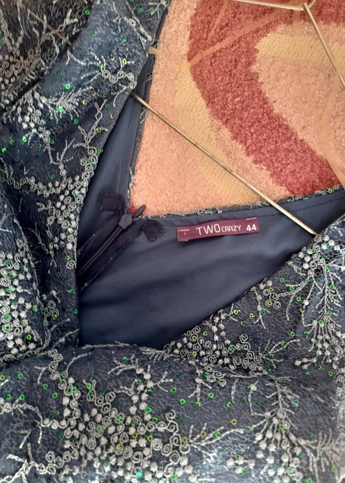 Büyük beden mavi tüllü abiye - Görsel 4