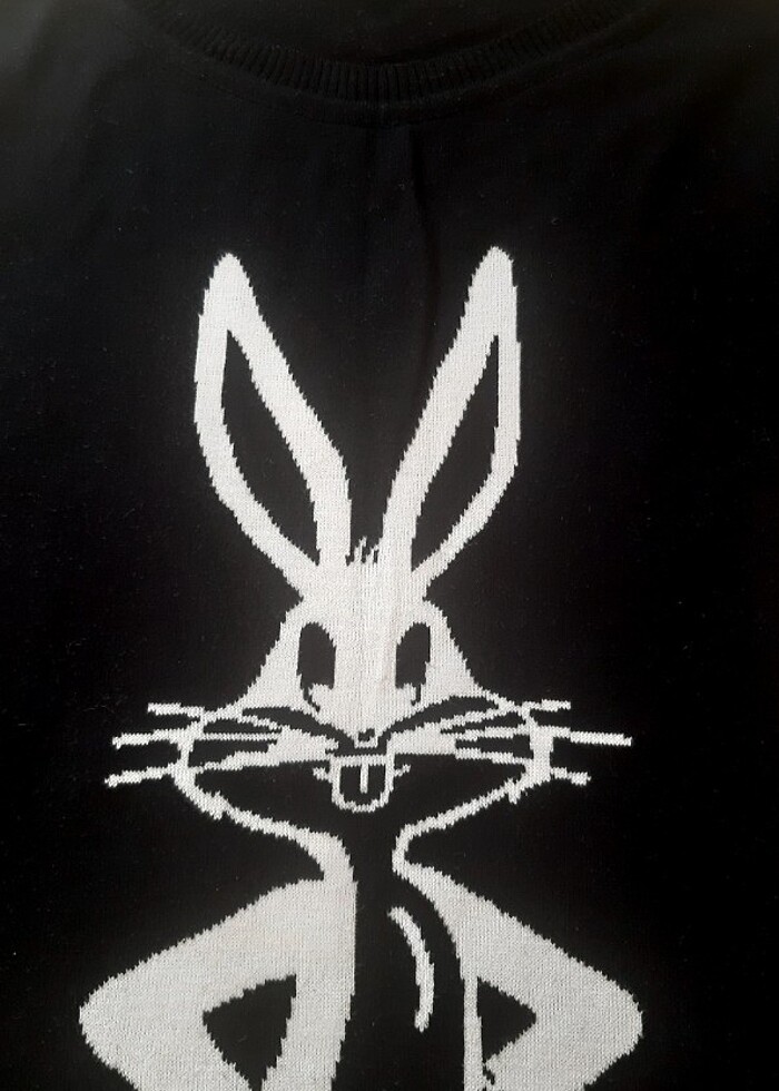 Siyah uzun triko kazak - Görsel 3