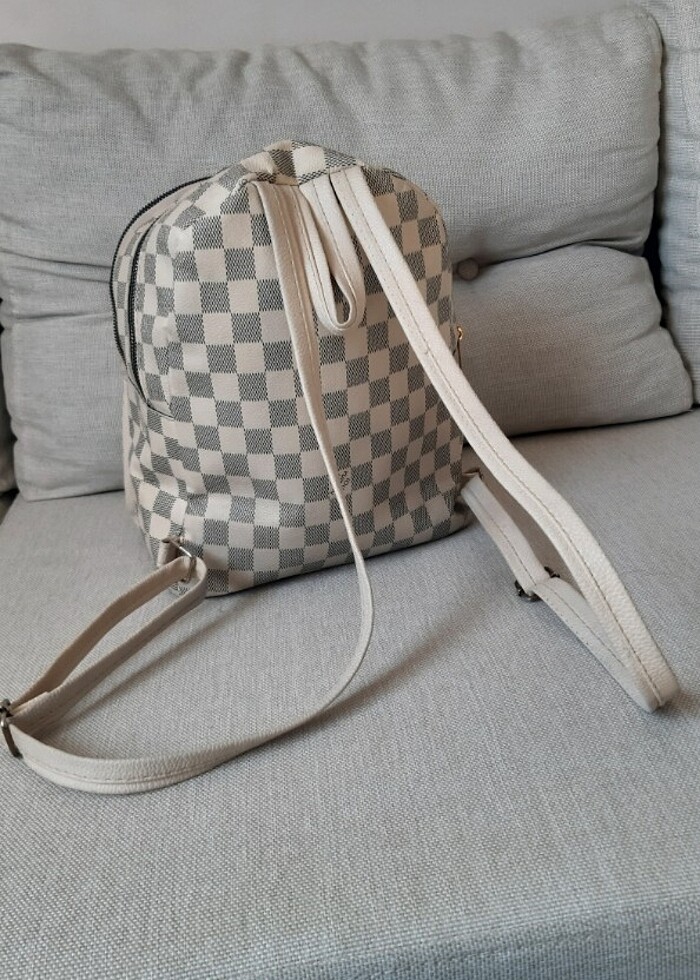 Bej sırt çantası  - Görsel 5