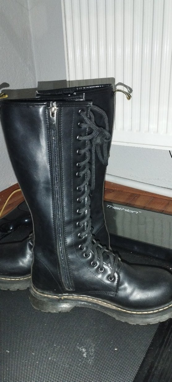 voiceofanangel marka Siyah Deri bot 36 numara sifirdan farksız. - Görsel 4