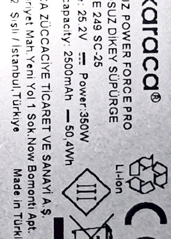 Karaca vantuz power force pro 2 in 1 katlanan süpürge - Görsel 13