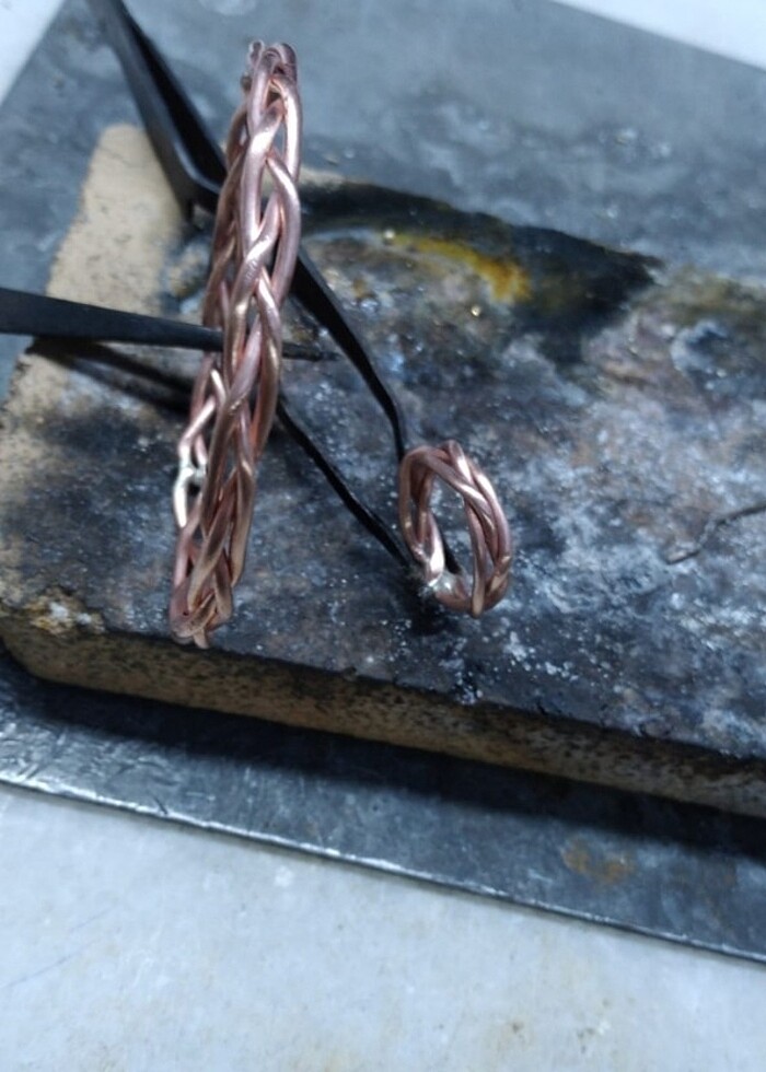 Has bakır bilezik ve yüzük  açıklamayı okuyun. Elimde toplu var - Görsel 2