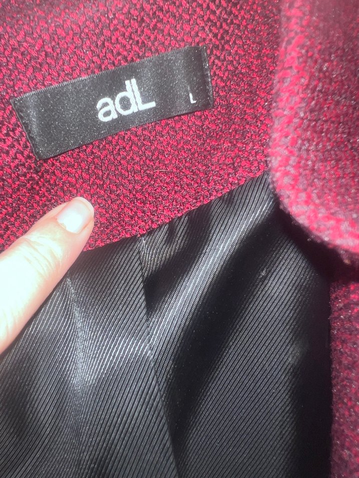 Bordo Deri Kemerli Kadın Blazer Ceket - Görsel 2