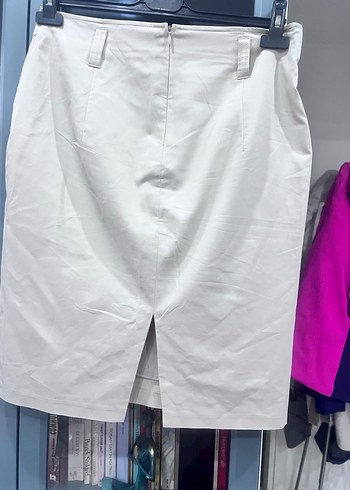 Bej Midi Kadın Etek - Görsel 3