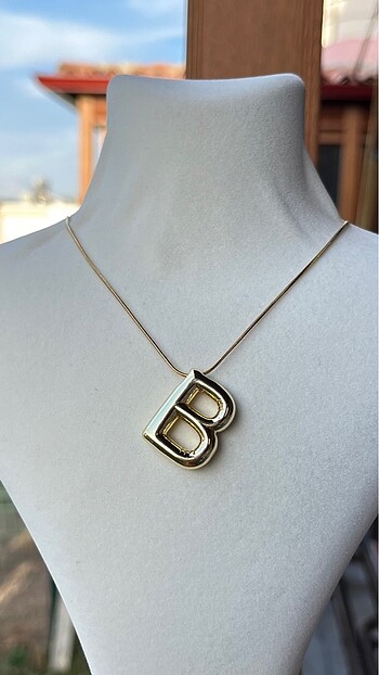 Bubble Kolye Gold Çelik