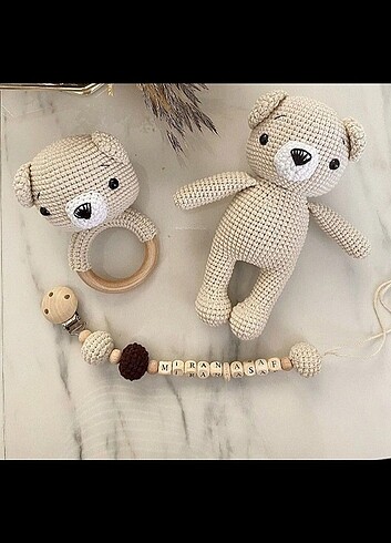 Örgü 3lü set 