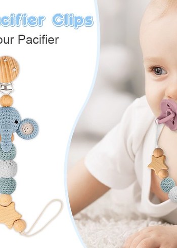 Kişiye Özel Örgü Emzik Zinciri - Görsel 6