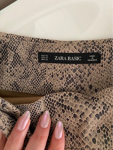 xs Beden zara şort etek