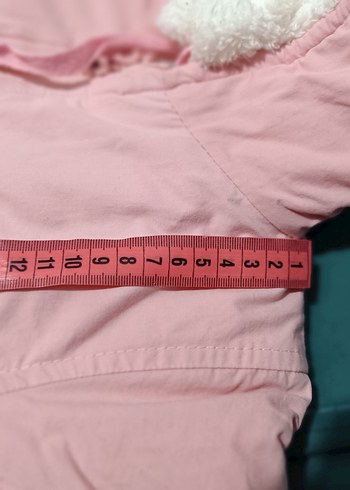 Pembe Kürklü Nakışlı Bebek Kış Tulumu - Görsel 5