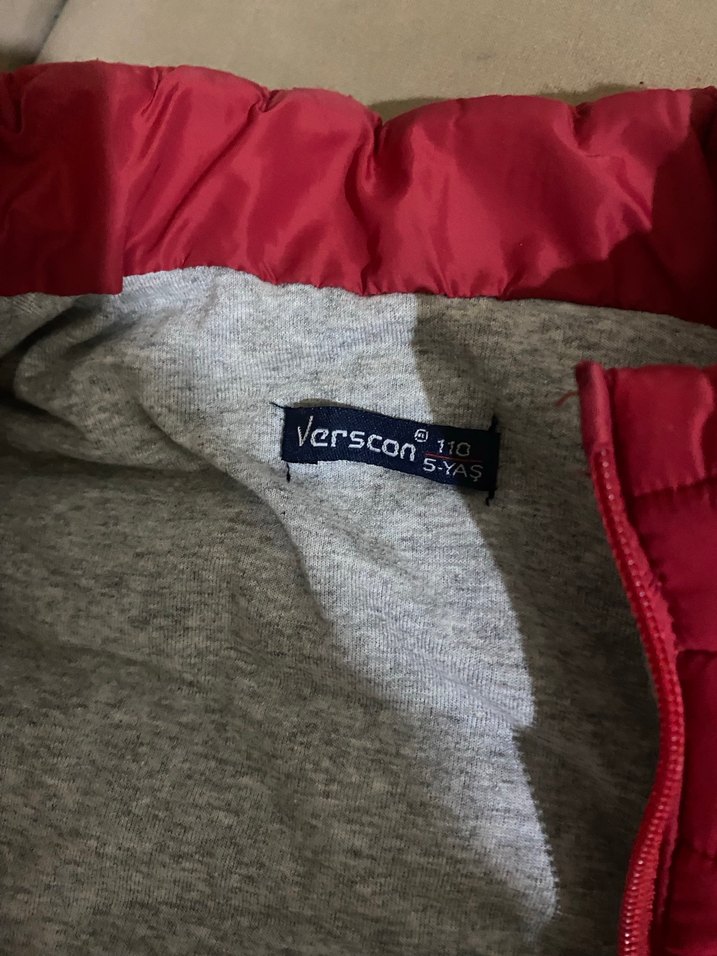 Kırmızı Erkek Çocuk Fermuarlı Yelek - Görsel 2