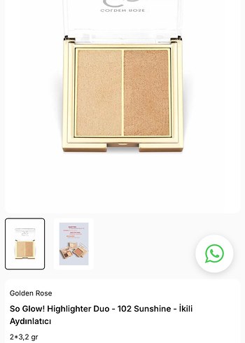 Altın Rengi Işıltılı Allık - Görsel 4