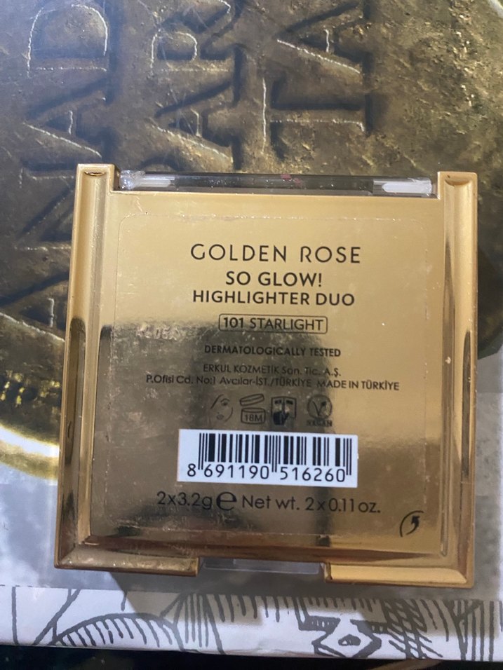 Altın Rengi Işıltılı Allık - Görsel 2