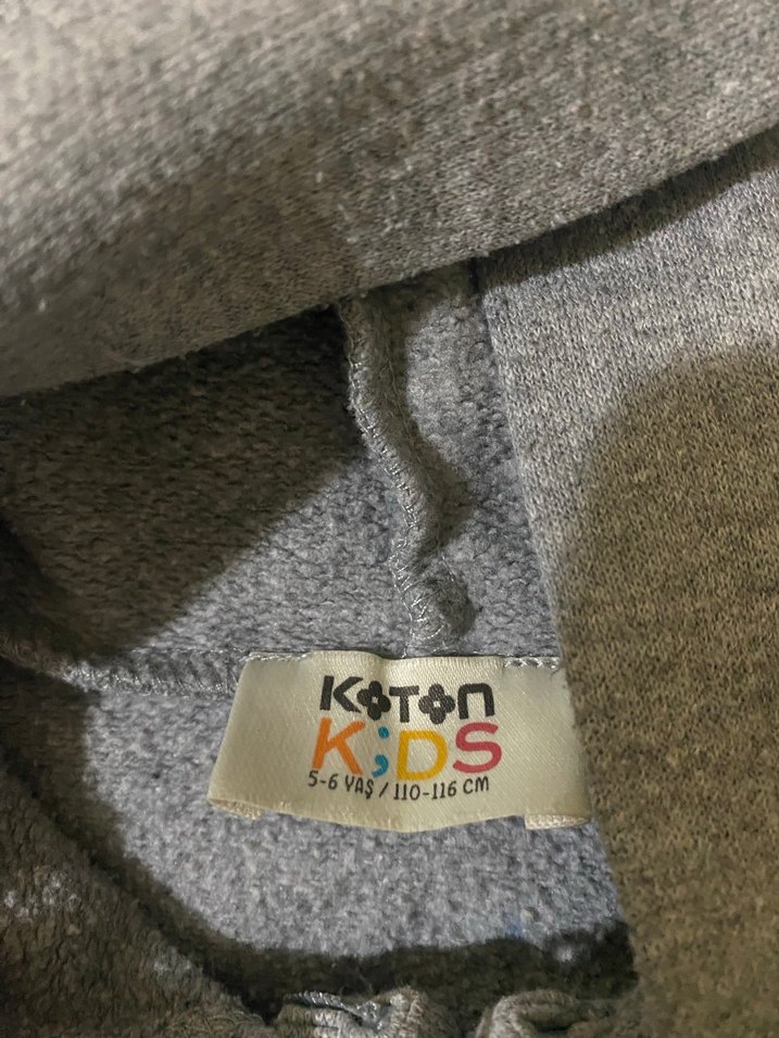 Gri Kapüşonlu Fermuarlı Erkek Sweatshirt - Görsel 2