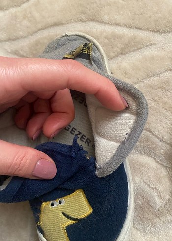 Erkek Çocuk Gri-Mavi Nakışlı Ev kreş pandufu - Görsel 6