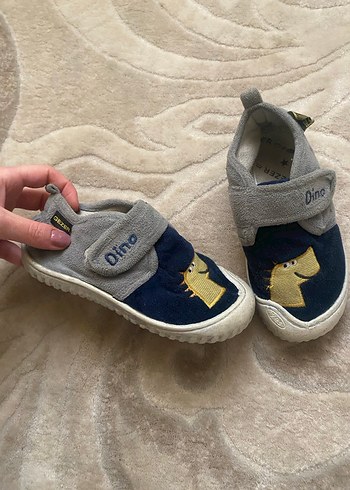 Erkek Çocuk Gri-Mavi Nakışlı Ev kreş pandufu - Görsel 2