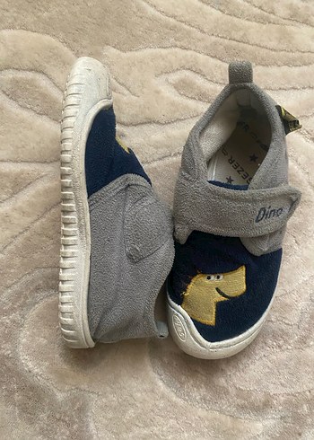 Erkek Çocuk Gri-Mavi Nakışlı Ev kreş pandufu - Görsel 3