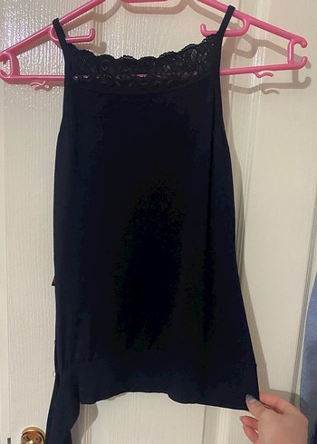 Boncuk İşlemeli Siyah abiye bluz - Görsel 2