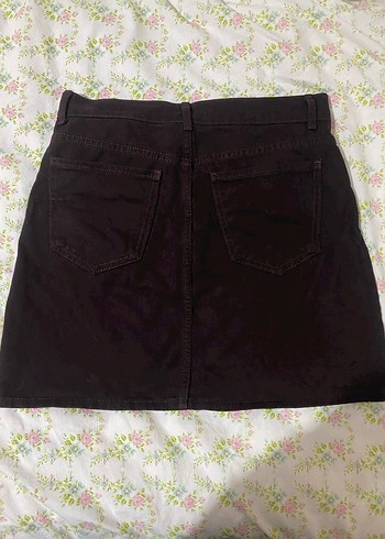 Acı kahve zara marka Mini Kot Etek - Görsel 3