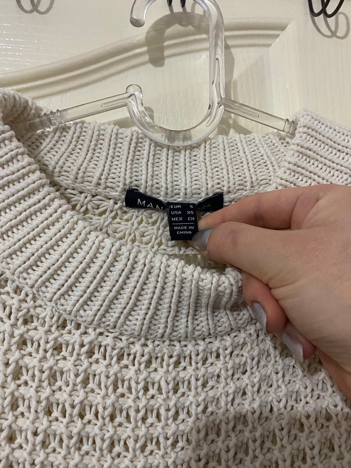 Krem Kadın Örgü Triko Kazak - Görsel 3