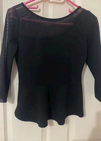 Kadın Siyah V Yaka Uzun Kollu Bluz - Görsel 5