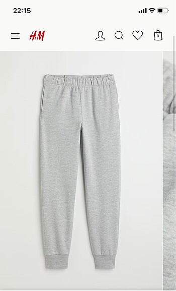 H&M gri eşofman altı jogger
