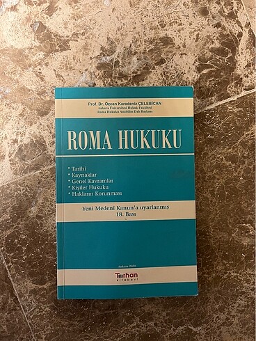 Roma hukuku Özcan Karadeniz Çelebican