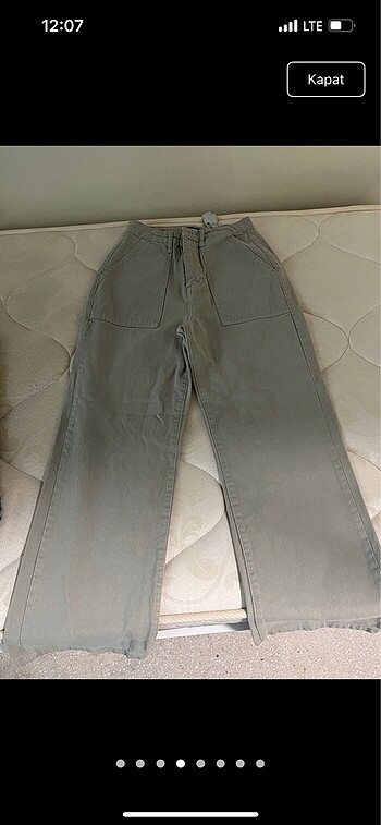 xs Beden yeşil Renk Trendyolmilla yeşil pantolon