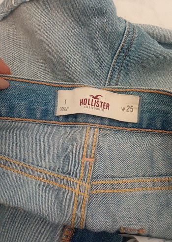 26 Beden Düğmeli Mavi Kadın Mini Denim Şort