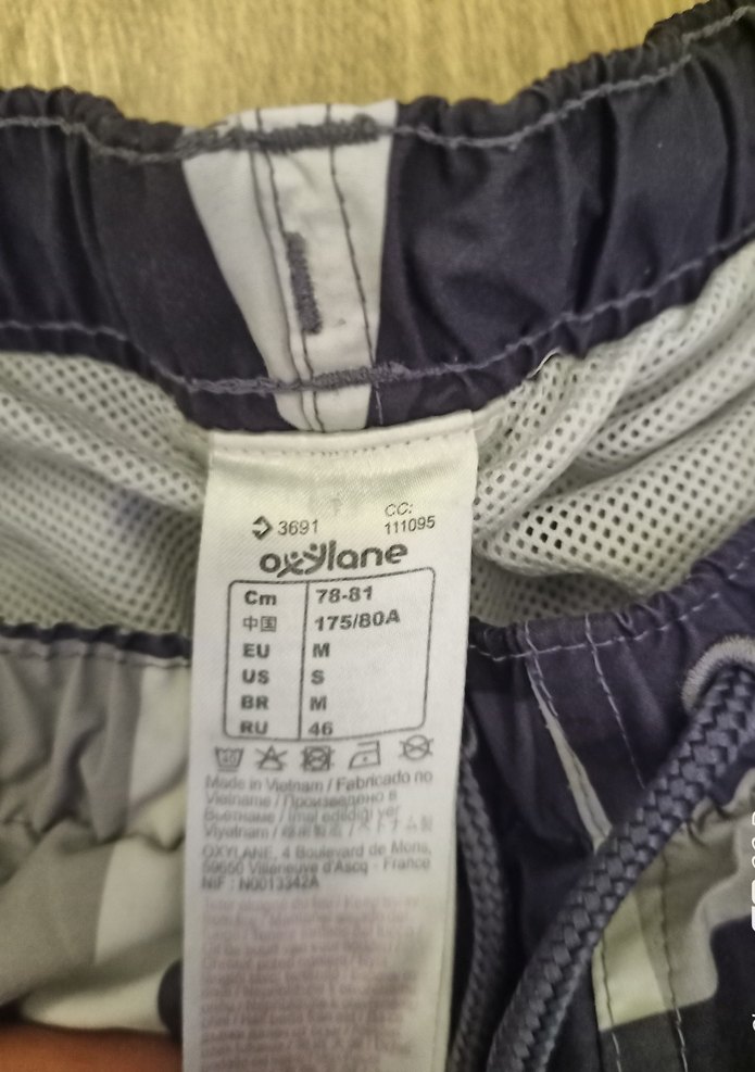 Ekose Desenli Gri Erkek deniz Şortu - Görsel 4