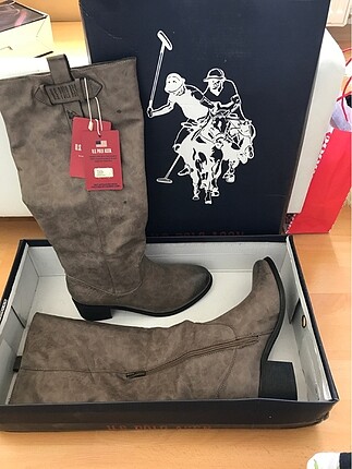 Etiketli Us Polo assn 38 numara topuklu çizme