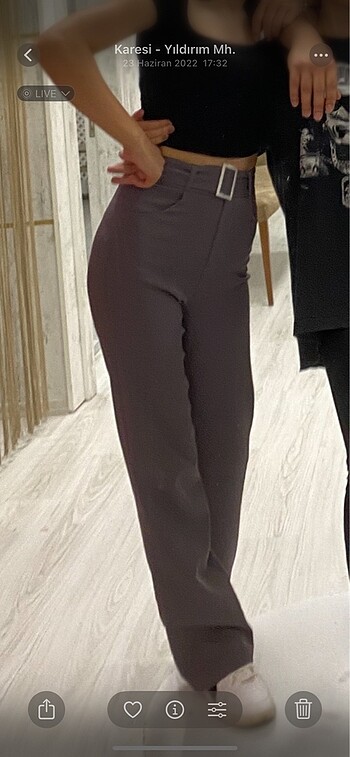 xs Beden mürdüm kumaş pantolon