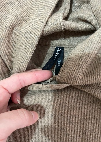 Defacto Bej Kapüşonlu Kadın Sweatshirt